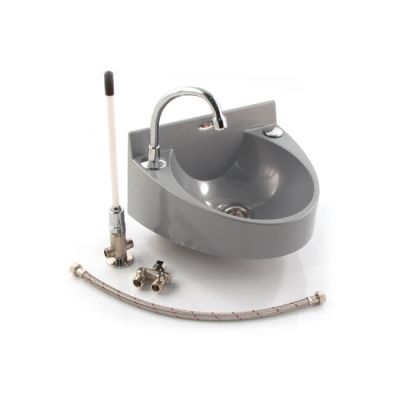 Basin With 'Hands Free' Spout & Knee Operated Valve