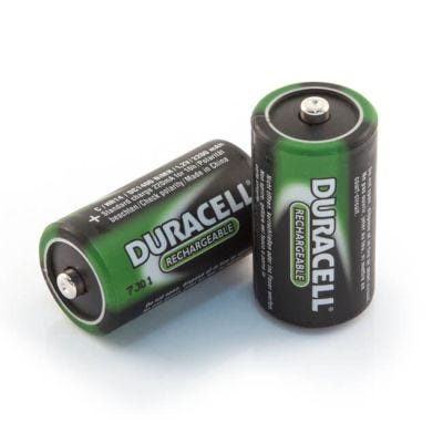 C - Duracell NiMH Rechargeable Batteries - Pack of 2