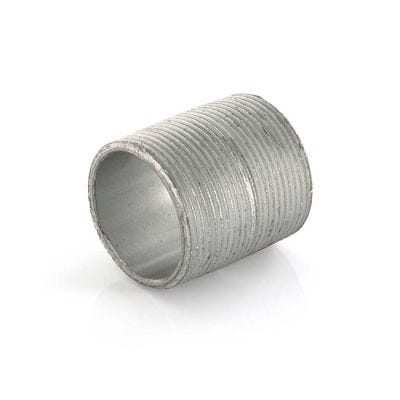 Close Taper Nipple Mild Steel - 1.1/2" Galvanised