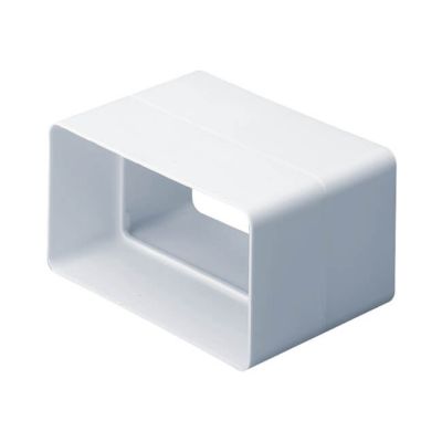 Domus System 100 Flat Channel Connector White