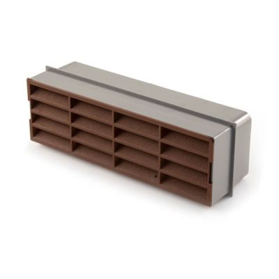 Domus Horizontal Louvred Airbrick - 210 x 65mm Brown