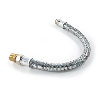 Double Armoured Hose - 2Ft x 1/2" BSP TM x M Union