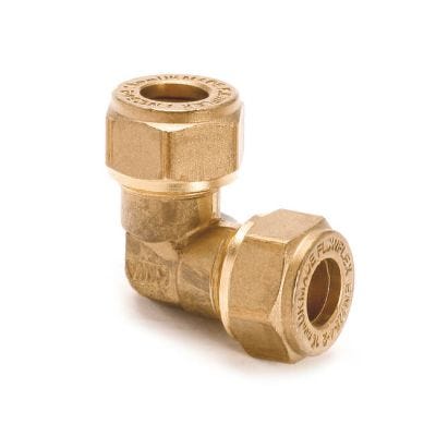 Elbow UK Compression - 4mm Brass