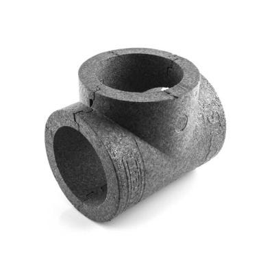 Domus Easipipe Equal Tee Insulation 150mm Dark Grey