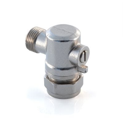 Flat Faced Angled Isolation Valve 15mm x 3/8 BSP PM - 23572