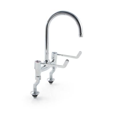 ‘H’ Sink Mixer Tap 6" Lever Handles - Chrome