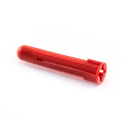 Red Plastic Wall Plug Drill Size 6mm