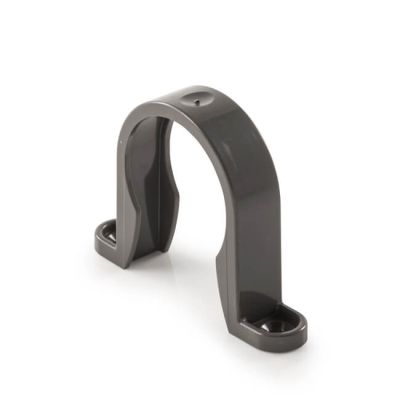 Solvent Weld Pipe Clip - 50mm Grey