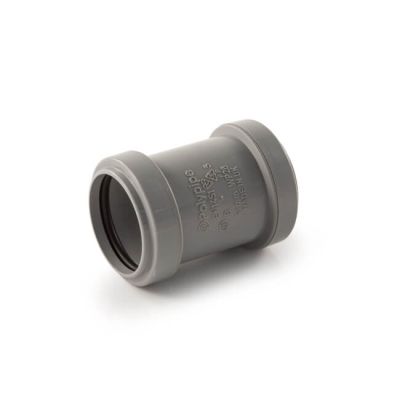 Push-fit Straight Coupling - 32mm Grey