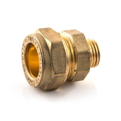 Straight Adaptor UK Compression - 15mm x 1/4"